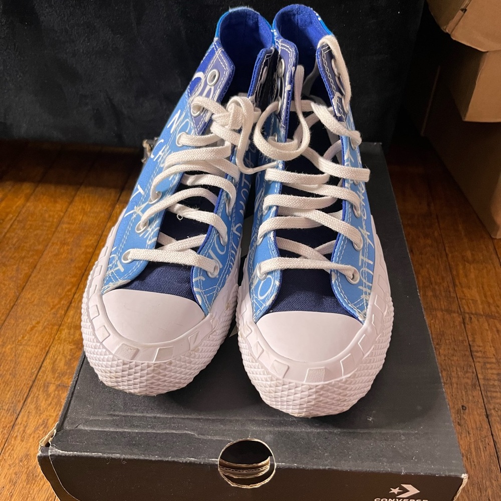 Converse Kids Blue and White High-Tops